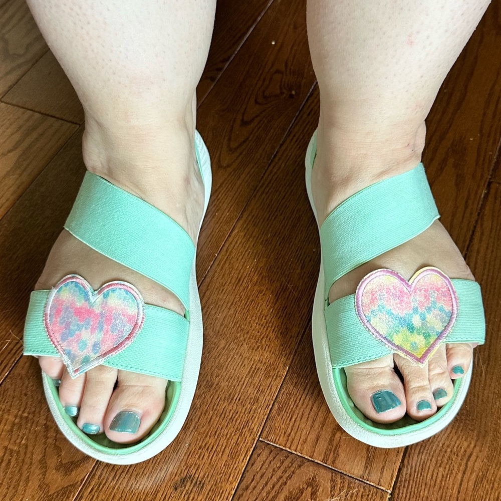 CROCS Teal Sandals with Strappy Design and Textured Footbed